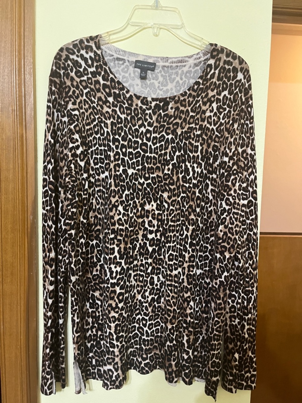 The Limited Leopard Print Long Sleeve Top - Brown & Black (Bought new)